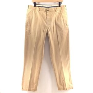 Brooks Brothers Men Chino Pants Clark 35x30 Khaki Advantage Stretch Straight Leg